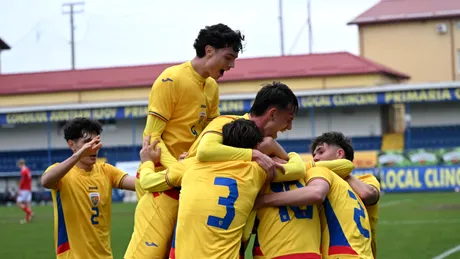 România U18 a promovat în Liga A a preliminariilor EURO după un gol marcat în minutul 90 în partida cu Danemarca! Doi jucători din Liga 2, pe teren