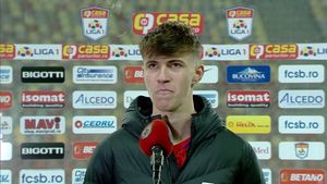 Octavian Popescu, emoții uriașe în fața camerelor TV! Ce a spus puștiul-minune de la FCSB după o nouă prestație de excepție