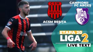 ACSM Reșița - CFC Argeș, nimic la nimic pentru un punct care le amână posibila calificare la braț în play-off în ultima etapă