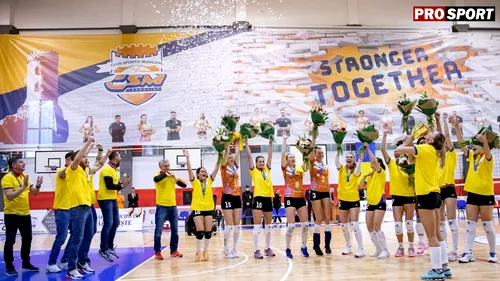 Sărbătoare lângă Turnul Chindiei: CSM Târgoviște a primit trofeul și medaliile pentru titlul național la volei feminin