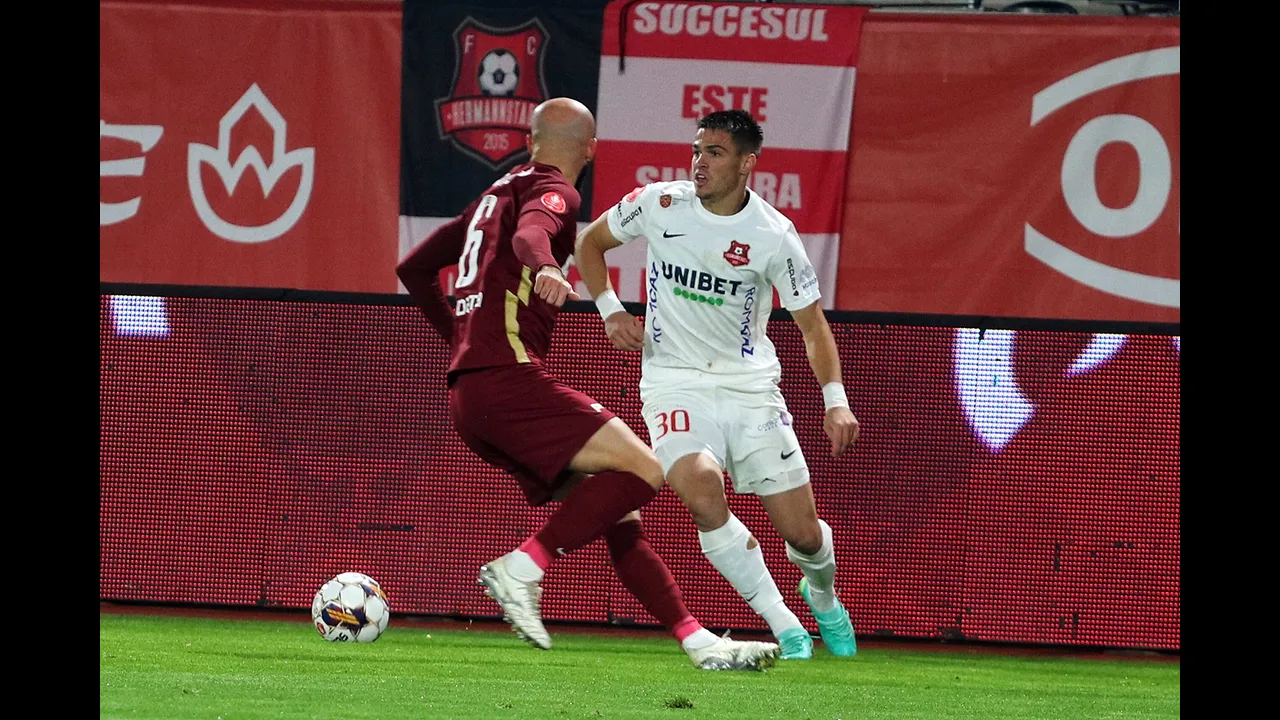 FC Hermannstadt - CFR Cluj 1-0, în etapa 15 din SuperLiga
