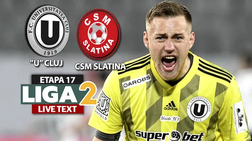 ”U” Cluj bate in extremis CSM Slatina, cu gol dat în prelungirile prelungirilor! Idan Golan salvează ”studenții” și îi urcă pe loc de play-off