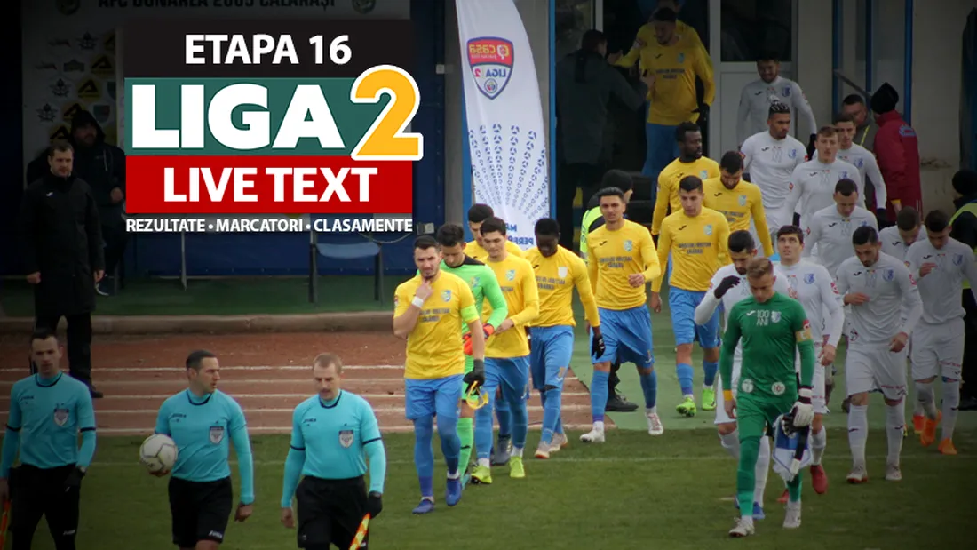 Liga 2, etapa 16 | Dunărea Călărași urcă din nou pe poziție de play-off după remiza cu Farul. FK Csikszereda și Unirea Slobozia încep anul cu victorii. Meciul de la Slatina a fost amânat o zi