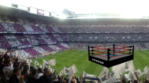 FOTO | Atmosferă electrizantă pe Santiago Bernabeu. Mesajul afișat de fanii lui Real Madrid la meciul cu Atletico