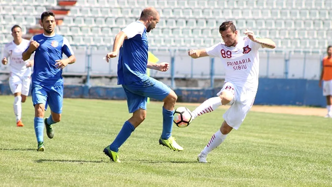 Debut perfect pentru AFC Hermannstadt la primul meci în Liga 2.** Sibienii au trecut cu scor de neprezentare de CS Balotești și au avut și două goluri anulate | VIDEO