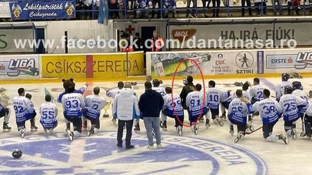 Imaginea umilinței supreme: Tanczos Barna, ministru în Guvernul României, a îngenuncheat la intonarea imnului secuilor! Gestul incredibil s-a petrecut la Cupa României la hochei pe gheață, sâmbătă seara, la Miercurea Ciuc. Dreptul la replică al ministrului Mediului | SPECIAL