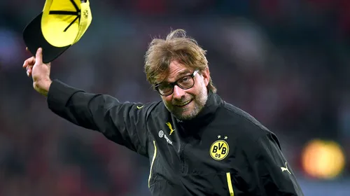 Primire de Oscar pentru Jurgen <i class='ep-highlight'>Klopp</i>. Tehnicianul a anunțat că va părăsi pe Dortmund, fanii i-au mulțumit în timpul meciului cu Paderborn. FOTO