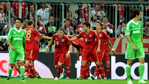 Bayern, mașinărie germană.** Bavarezii s-au impus și la Wolfsburg și sunt la 18 puncte de Dortmund