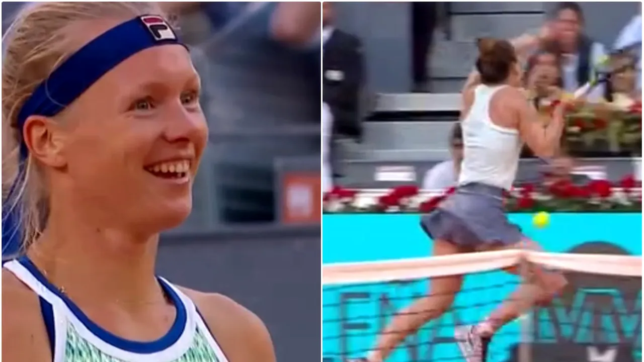 VIDEO | Ghinion curat pentru Halep! Faza care se vede foarte rar pe un teren de tenis. Simonei nu i-a venit să creadă, Bertens a avut o reacție de zile mari