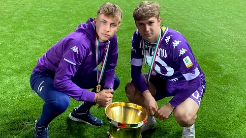 Louis Munteanu, performanță fabuloasă cu Fiorentina: A câștigat Cupa Italiei Primavera! Toscanii, campioni pentru a treia oară la rând | FOTO