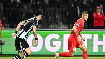 Daniel Bîrligea a dat golul care îi dublează cota şi îl apropie de transferul în Serie A, în PAOK – FCSB! Gigi Becali, în extaz în tribune