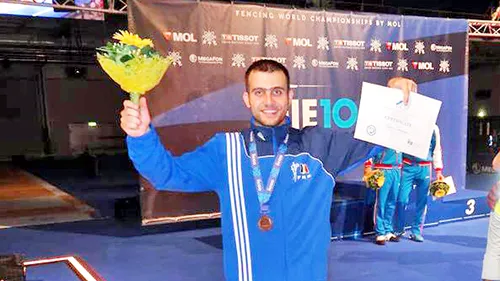 Singur pe lume și un vis olimpic! Povestea lui Tiberiu Dolniceanu, medaliatul cu bronz la sabie la CM de scrimă de la Budapesta