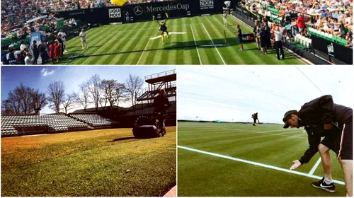 Mini-Wimbledon de 1,5 milioane de euro. Transformare spectaculoasă a turneului de la Stuttgart: de la zgură la iarbă