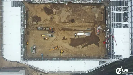 FOTO | Imagini noi de pe șantierul stadionului Rapid. CNI anunță stadiul lucrărilor la arena din Giulești