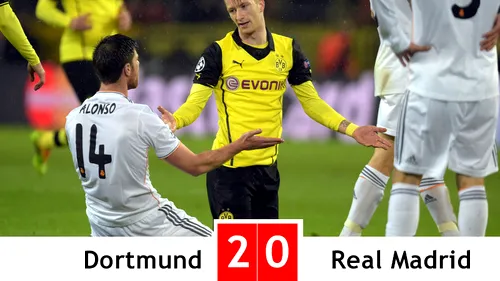 Real Madrid merge în semifinale după 0-2 cu Dortmund. Mkhitaryan a fost veriga slabă a lui Klopp