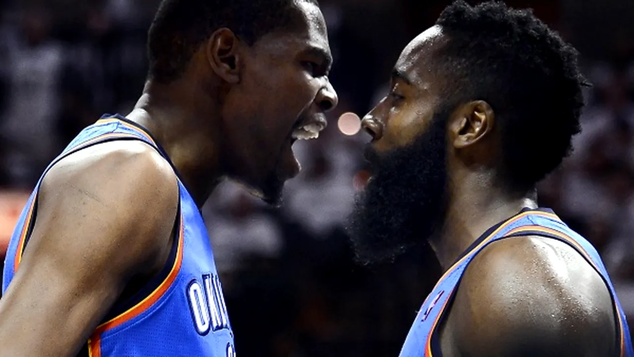 Pot și fără Harden!** Oklahoma a câștigat meciul cu Houston Rockets, după o evoluție epică a lui Durant!