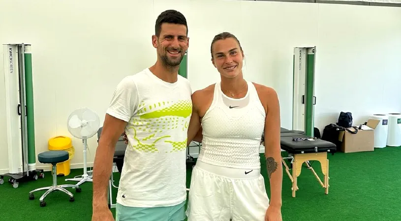Gluma făcută de Aryna Sabalenka după ce s-a fotografiat alături de Novak Djokovic: „24 de Grand Slam-uri într-o singură poză!