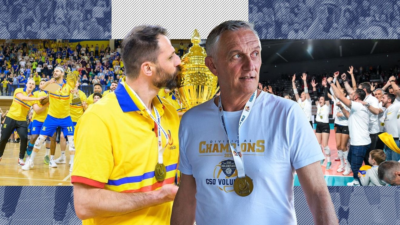 Anomalie în volei! Campioanele din acest sezon, CSO Voluntari și Corona Brașov, nu sunt în Top 3 bugete și s-au impus „la fileu” împotriva calculelor hârtiei. SPECIAL