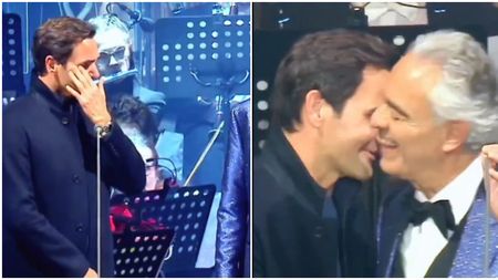 Roger Federer, chemat pe scenă de Andrea Bocelli în mijlocul concertului: „Avem o legendă vie printre noi!" Ce a urmat i-a emoționat pe toți | VIDEO