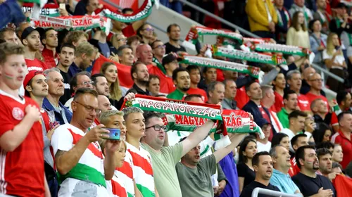 Imagini halucinante de pe Puskas Arena din Budapesta: maghiarii au afișat steagul Ungariei Mari în amicalul cu Estonia, așa cum au anunțat