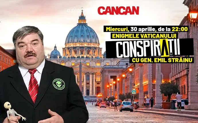 „Conspirații cu gen. Emil Străinu” începe miercuri, 30 aprilie, de la 22:00, LIVE pe YouTube Cancan