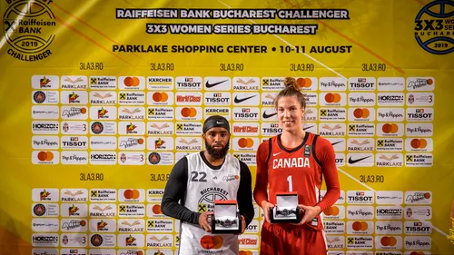 GALERIE FOTO | 3x3 Globetrotters: Echipa New York Harlem a câștigat Raiffeisen Bank Bucharest Challenger. Virgil Stănescu a reușit faza turneului în victoria cu cea mai bună echipă din lume la baschet 3x3 