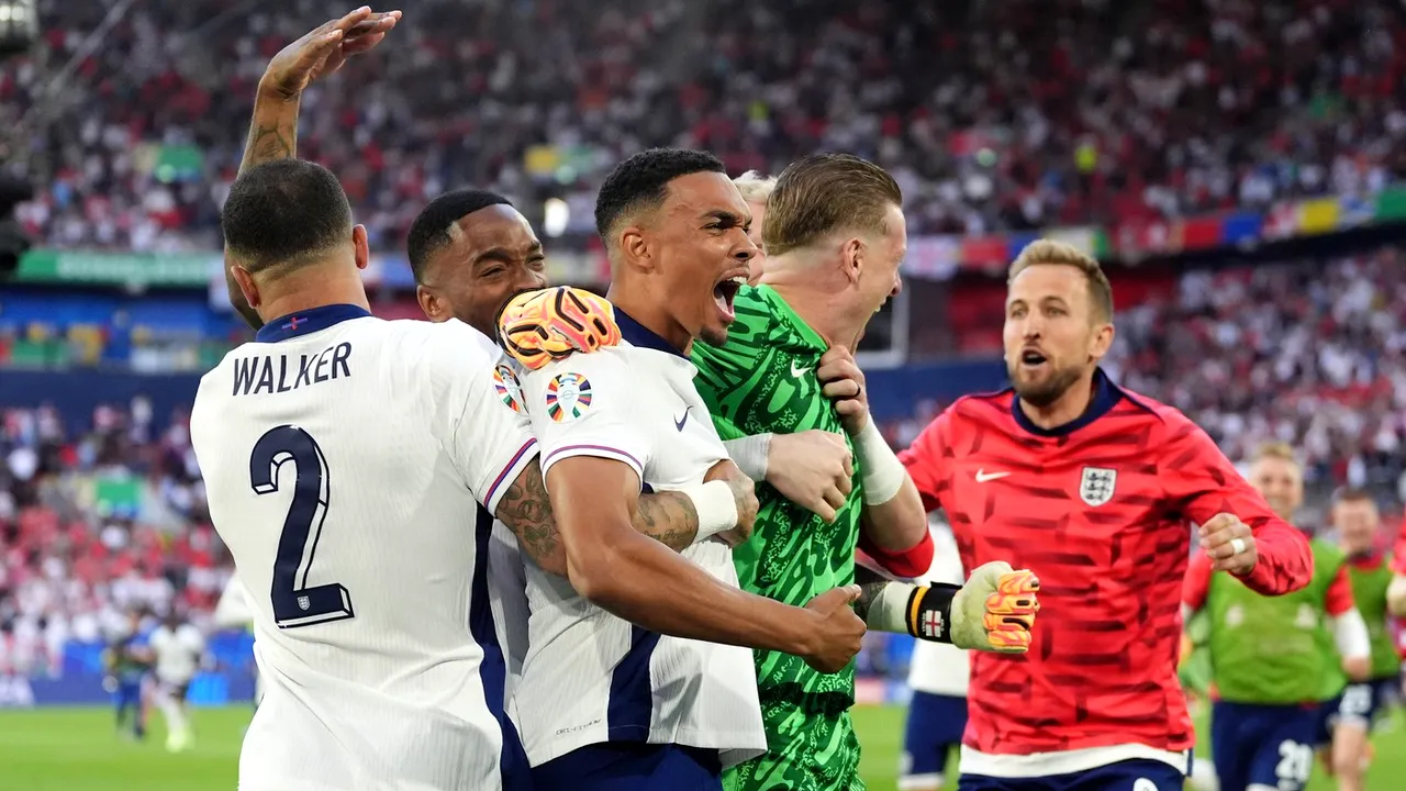 Anglia - Elveția 1-1 (5-3, d.l.d), în sferturile de finală de la EURO 2024. Trent Alexander-Arnold înscrie penalty-ul decisiv și duce naționala lui Southgate în semifinale