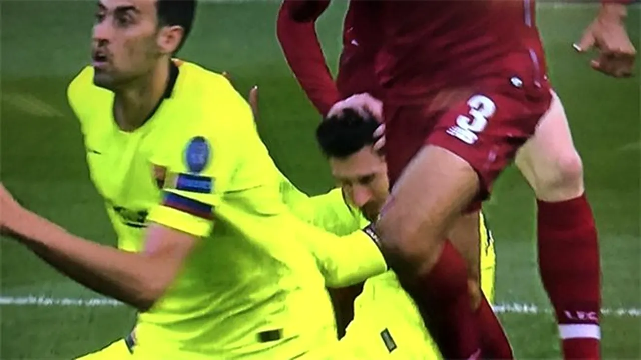 FOTO | Gestul urât făcut de fotbalistul lui Liverpool! L-a văzut pe Messi căzut la pământ și l-a lovit în cap: faza nevăzută de centralul partiei