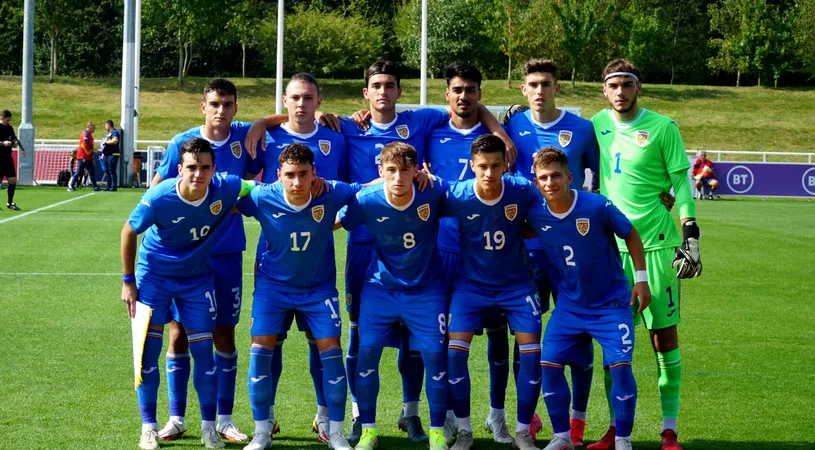 Anglia U20 - România U20 6-1. Tricolorii lui Bogdan Lobonț au fost umiliți
