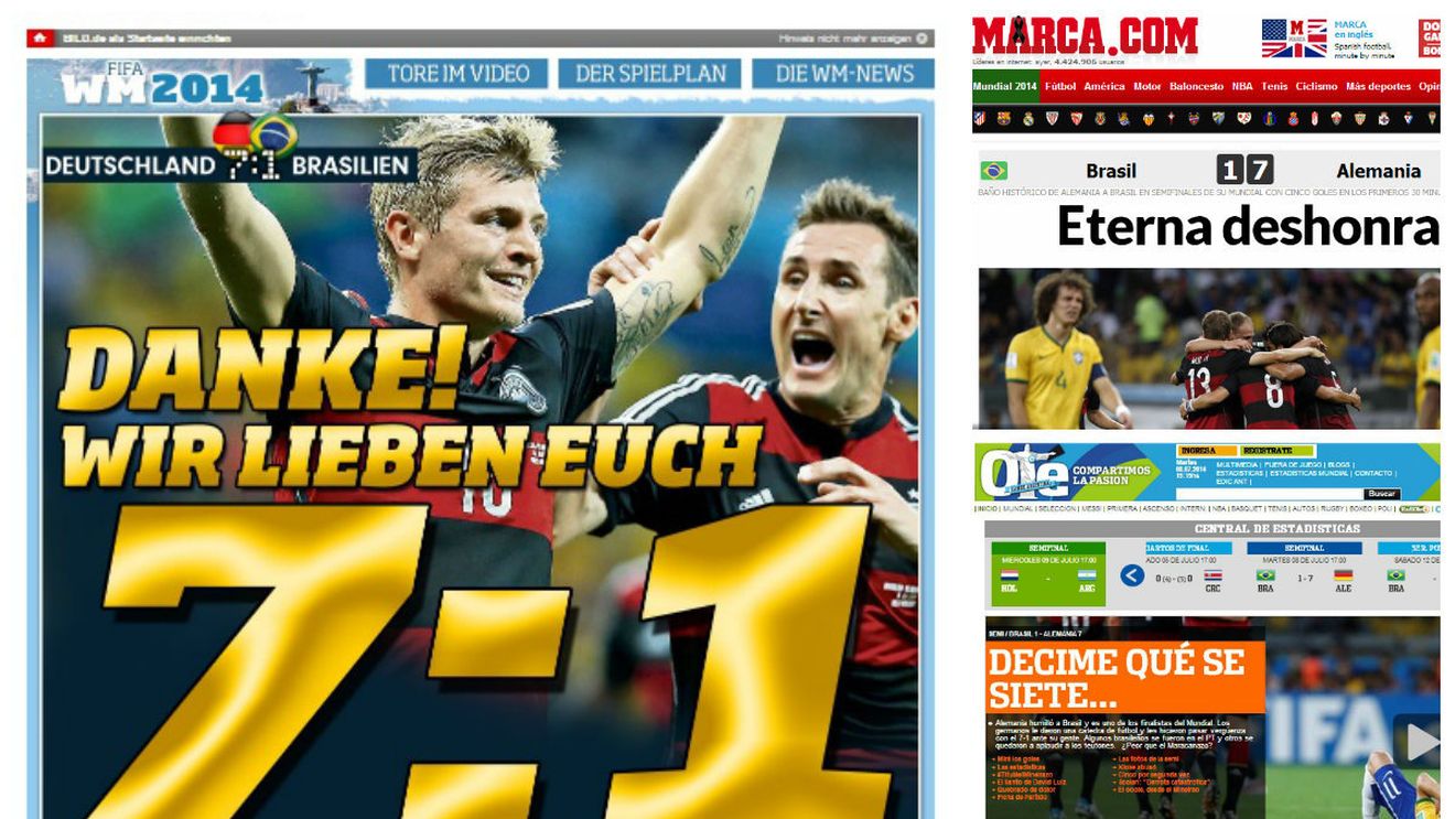 Presa internațională reacționează: "Dezonoare eternă!", "Umilință istorică!". Argentinienii fac mișto de țara rivală: "Brazilia, spune-mi ce simți!"