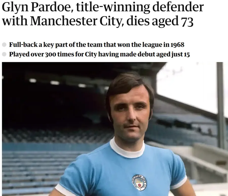 Glyn Pardoe Manchester City