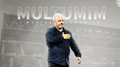 E oficial! Marius Șumudică pleacă de la CFR Cluj. Anunțul momentului făcut de reprezentanții clubului: „Ambițiile conducerii erau altele”