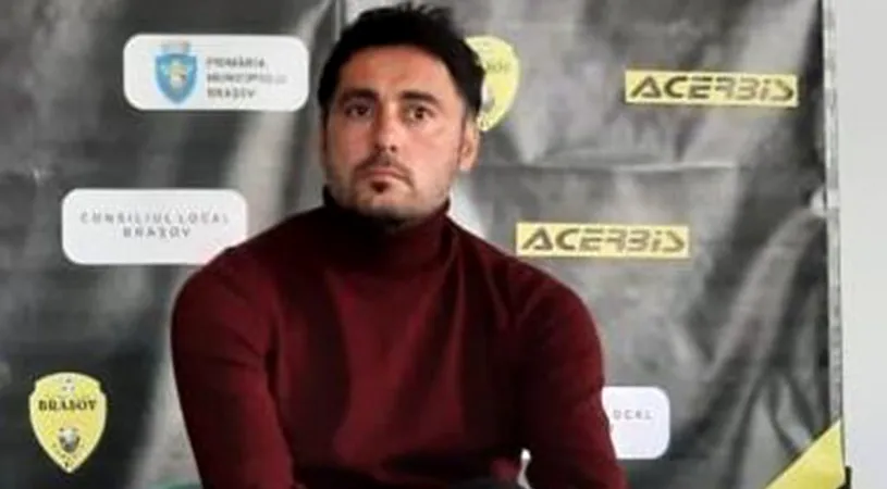 Mugurel Buga iese la rampă la FC Brașov: ”Așteptările sunt altele.” Jucătorul nou-adus în care managerul sportiv își pune mari speranțe