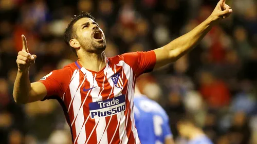 Revenire de vis pentru Diego Costa la Atletico! Atacantul a marcat la numai câteva minute după ce a fost introdus pe teren