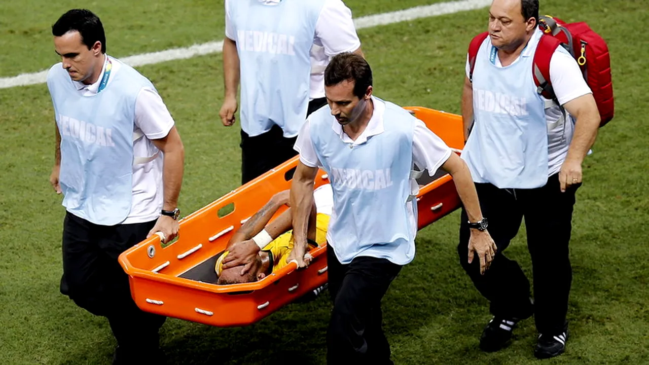 Neymar a suferit o fractură și nu va mai putea juca la Campionatului Mondial. Medicii îi liniștesc pe fani: 