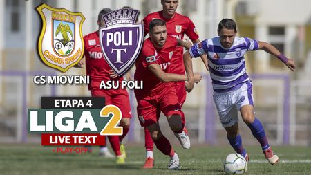 CS Mioveni a ridiculizat ASU Poli chiar și în inferioritate numerică! Argeșenii câștigă la scor pe teren propriu și se apropie de primele două clasate din play-off