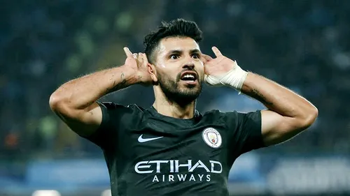 Moment special pentru Kun Aguero! Argentinianul a scris istorie pentru Manchester City, în meciul cu Napoli. A depășit o performanță veche de 79 de ani