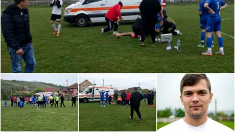 Ce mai face jucătorul din Bihor salvat miraculos după ce a suferit un infarct pe teren.** La aproape o lună de la incident e încă la spital și povestește ce își amintește