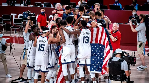 Americanii au cucerit titlul olimpic în turneul masculin de baschet! Kevin Durant a fost MVP-ul finalei, cu 29 de puncte