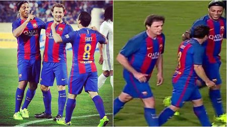 Gică Popescu a contribuit la repetarea scorului de la ultimul El Clasico jucat de Messi & Co. VIDEO Fază genială reușită de Ronaldinho în El Clasico-ul Legendelor. BarÃ§a - Real 3-2, în Beirut