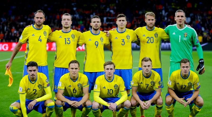 Lotul Suediei pentru partida cu România. Lindelof, marele absent