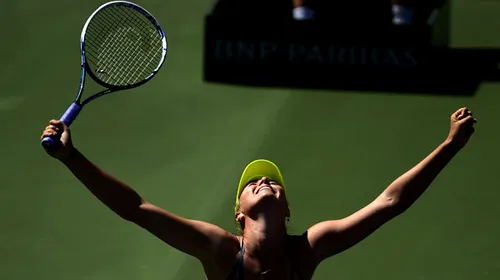 Maria Șarapova, regină la Indian Wells după șapte ani!** Rusoaica își trece în palmares al 28-lea titlu, primul după Roland Garros 2012