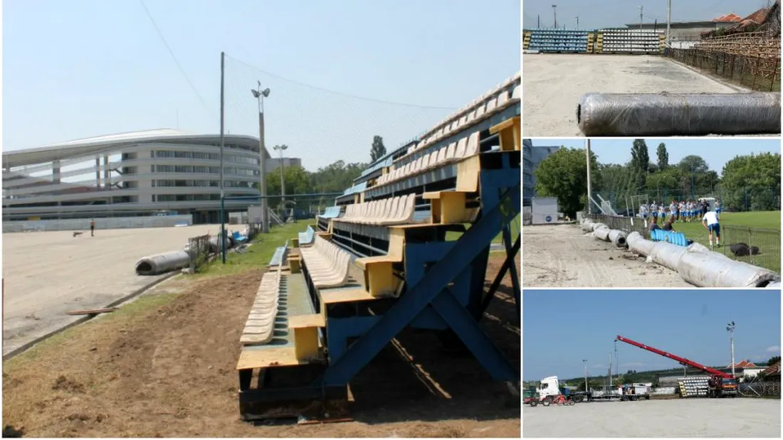 Pandurii urgentează lucrările la terenul sintetic din Târgu Jiu.** Echipa gorjeană vrea neapărat să joace în prima parte a sezonului lângă noul stadion Municipal