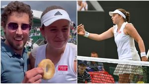 Jelena Ostapenko, arogantă după ce a învins-o pe Irina Begu la Wimbledon: „Greu cu mine!" Cum s-a putut poza letona chiar pe teren | FOTO