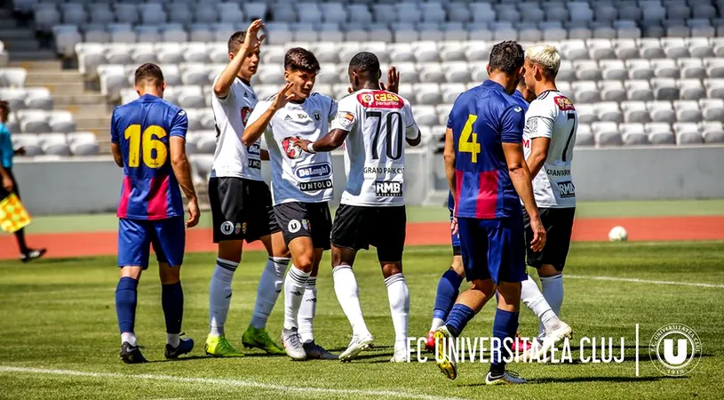 ”U” Cluj a câștigat și amicalul cu Metalurgistul Cugir. Adrian Falub a testat un austriac și un francez