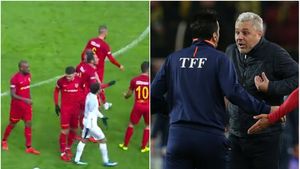VIDEO & FOTO | Șumudică și Săpunaru au "explodat" de nervi în ultimul meci al lui Kayserispor! La un pas de o bătaie generală. "Adebayor și-a pierdut ceasul când l-a lovit mingea în braț"