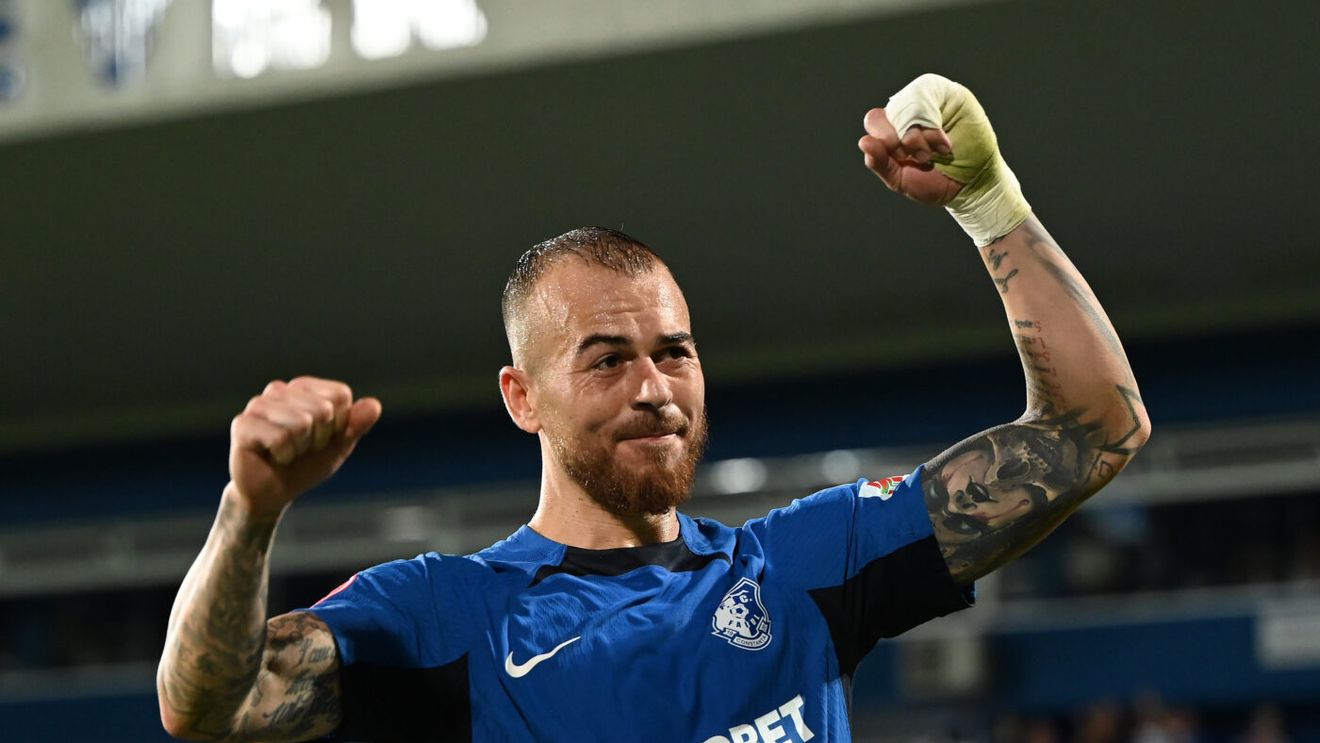 Denis Alibec vorbește despre plecarea de la Farul Constanța, imediat după victoria cu 3-0 în fața Florei Tallinn! Atacantul a luat decizia: „Îmi dau viața”