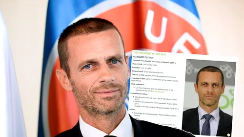 Cine e cu adevărat Ceferin: investigația care l-a iritat pe misteriosul nou președinte UEFA. „Și-a falsificat CV-ul și calificările din fotbal”. Slovenul amenință cu tribunalul