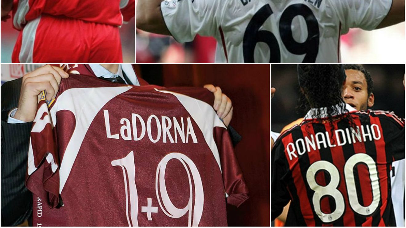 TOP 10 cele mai CIUDATE numere de pe tricou și motivele pentru care au fost alese! 10. Pancu, 9. Lizarazu, 4. Bendtner. Vezi topul
