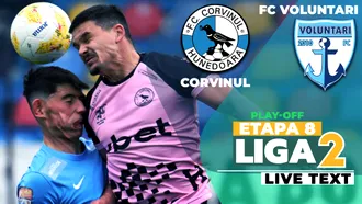 Corvinul învinge FC Voluntari și promovează matematic în SuperLigă. Hunedoara revine în prima ligă după o pauză de 34 de ani